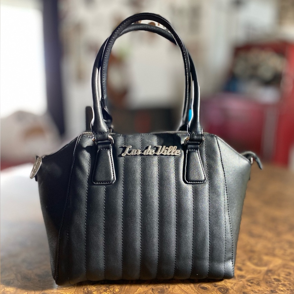 Lux de Ville Lady Vamp Tote- Black Matte